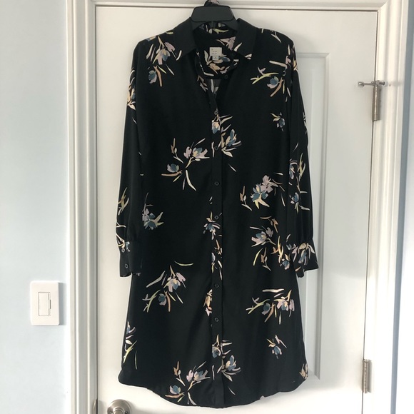 A New Day Black Button Down Dress - Picture 2 of 7